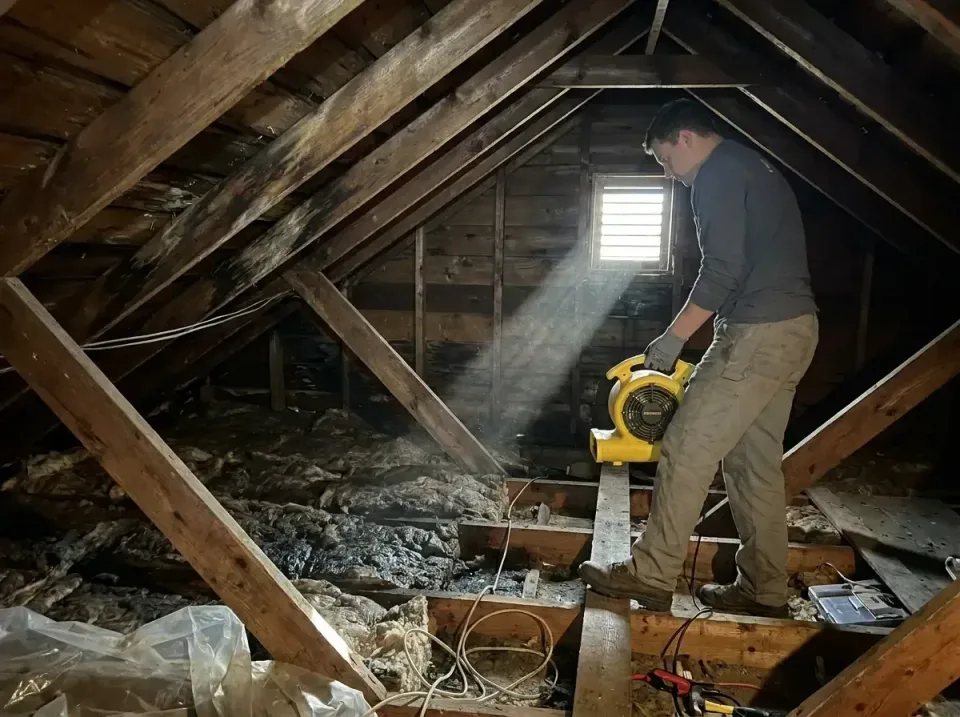 attic-water-damage-drying-proc-007 — frequently asked questions, Emergency Water Extraction & 24/7 Flood Response in Enterpr…